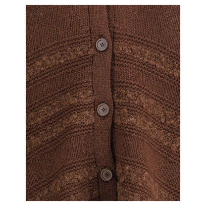 Fabiana Filippi Brown Camel Hair  Cardigan