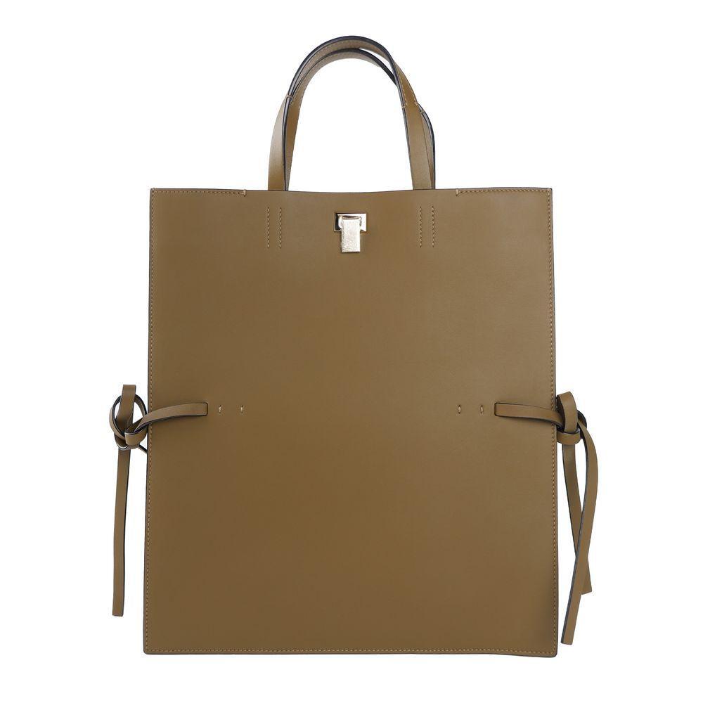Front view with bag zipped and handles upright.