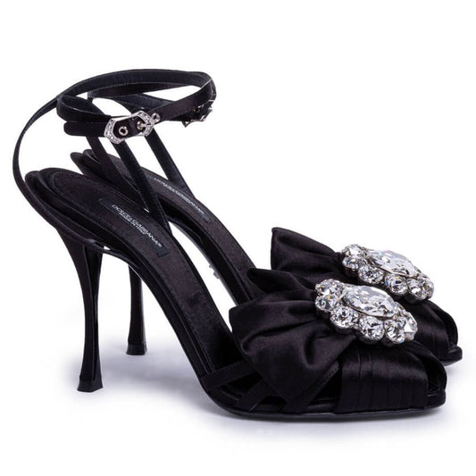 Dolce & Gabbana Black Goatskin Sandal DO-13926-EU36.5/US6.5
