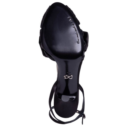 Dolce & Gabbana Black Goatskin Sandal
