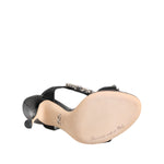 Dolce & Gabbana Black Keira Crystals Heels Sandals Shoes LA12783-36.5