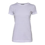 Dolce & Gabbana White Cotton Crew Neck Short Sleeves T-shirt TSH90742-36