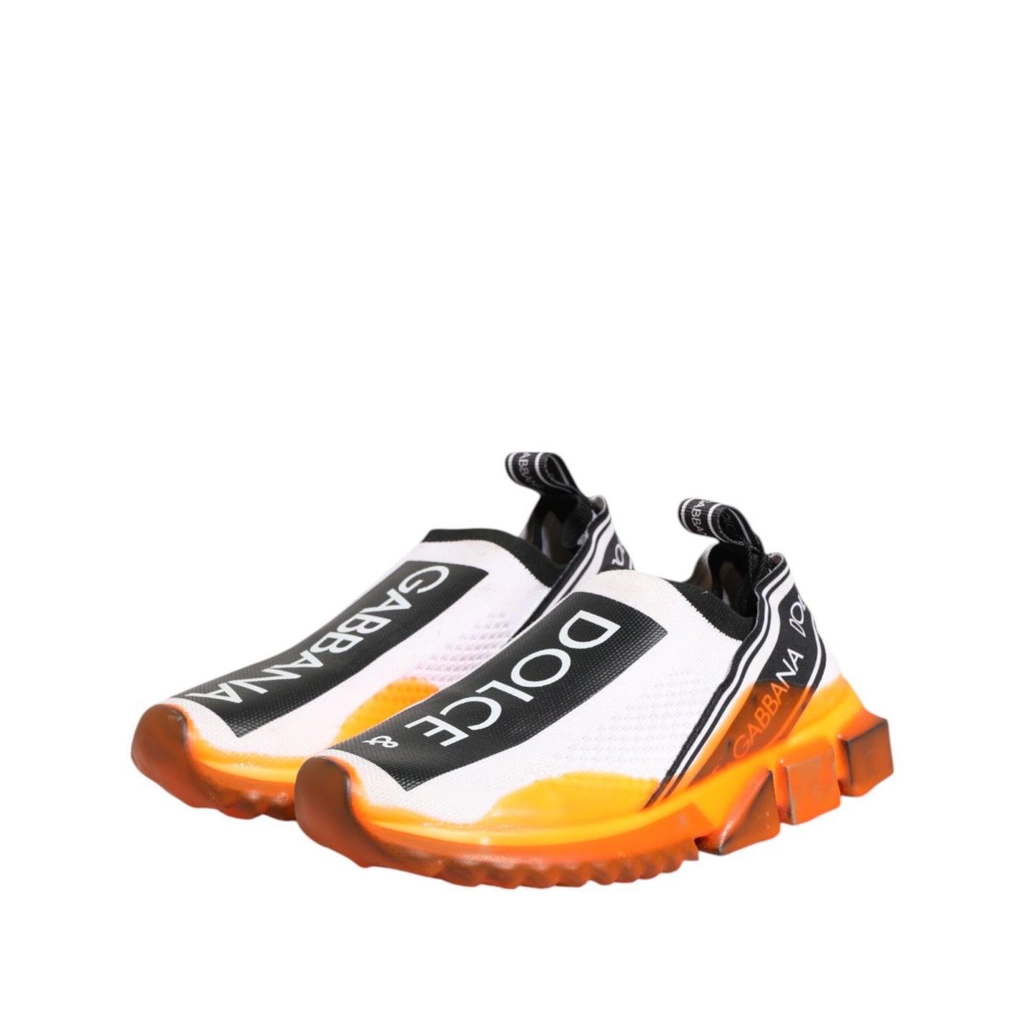 Dolce & Gabbana White Sorrento Slip On Low Top Sneakers Shoes