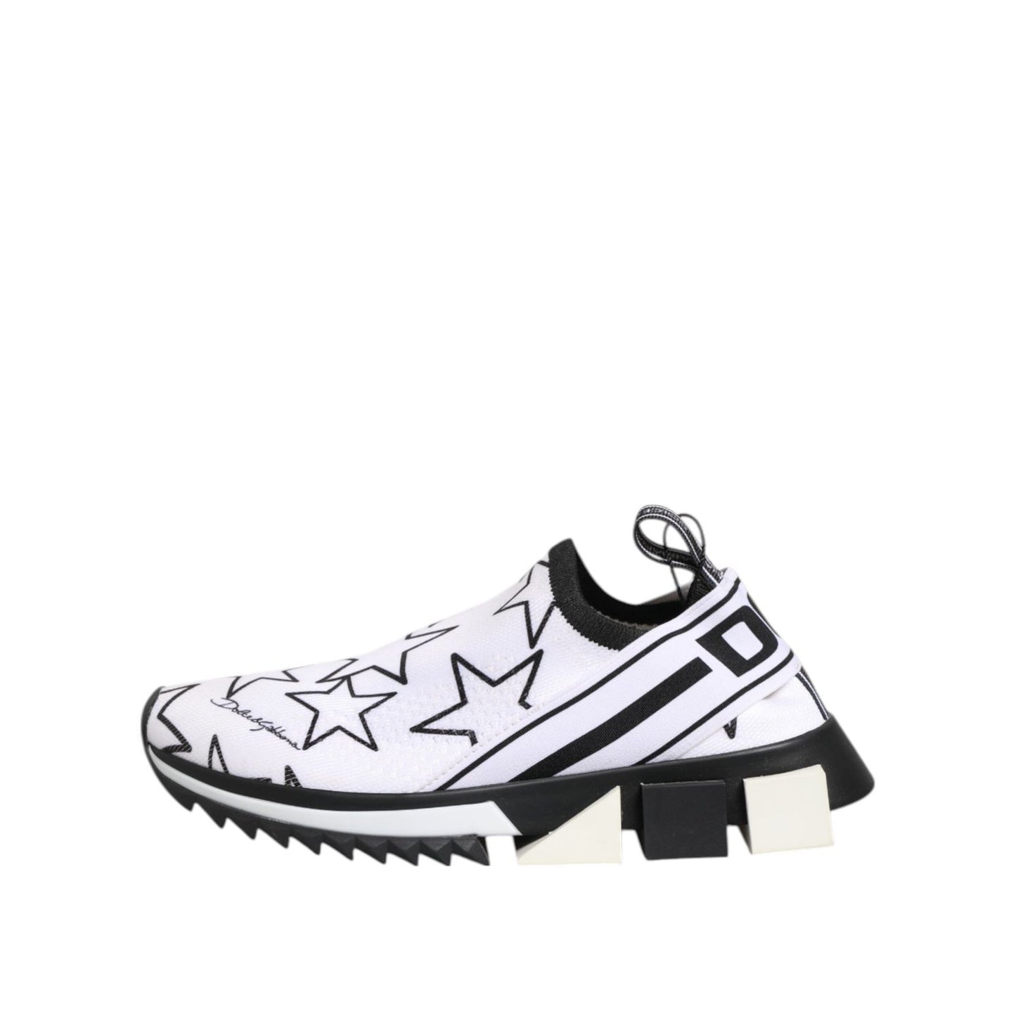 Dolce & Gabbana White Stars Sorrento Low Top Sneakers Shoes