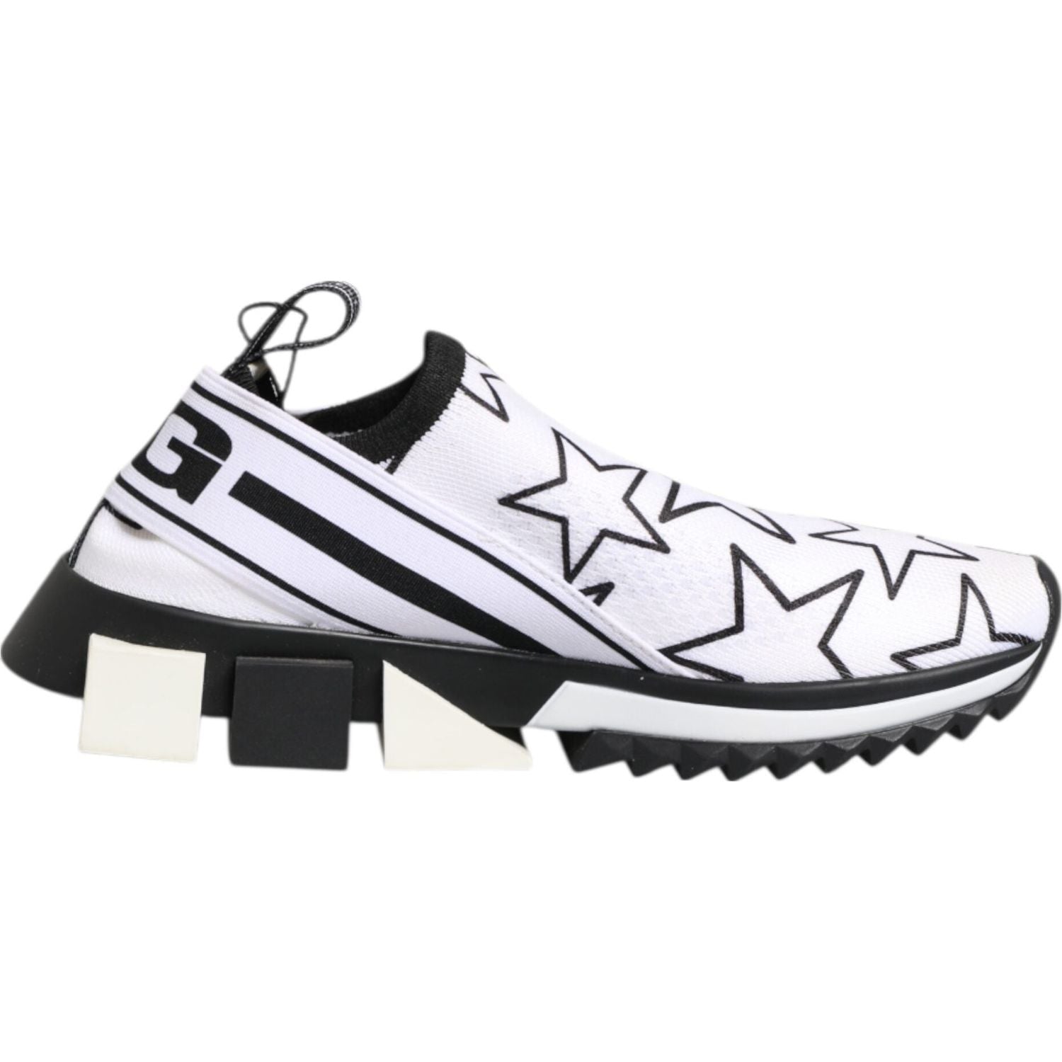 Dolce & Gabbana White Stars Sorrento Low Top Sneakers Shoes