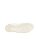 Dolce & Gabbana White Pink Leather Low Top Sneakers Shoes