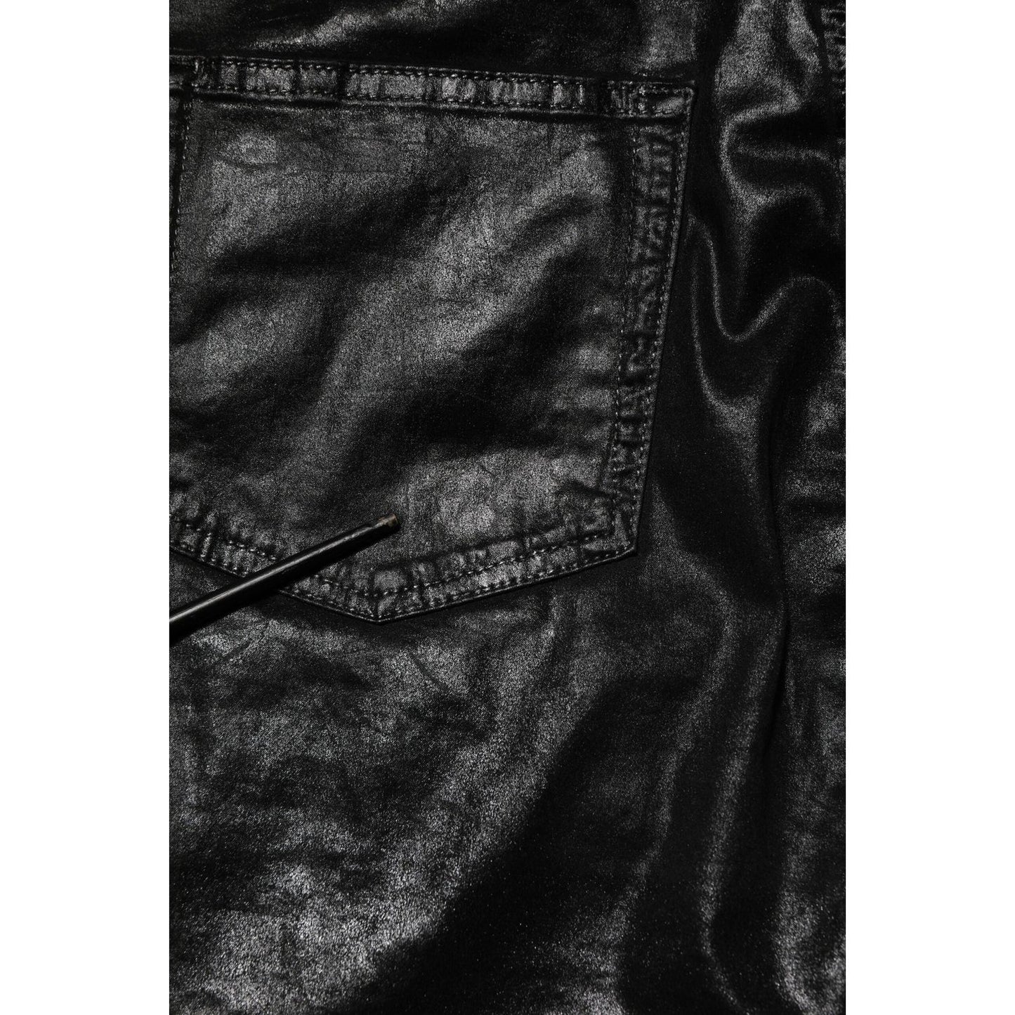 Dolce & Gabbana Black High Waist Skinny GRACE Denim Jeans PAN76692-44