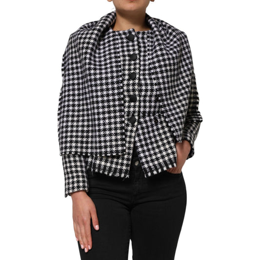 Dolce & Gabbana Multicolor Wool Monochrome Patterned Jacket JKT41567-38