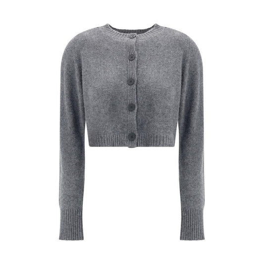 Loulou De Saison Cashmere crop Cardigan LO-ZEPHIRLDSANTHRACITE-L