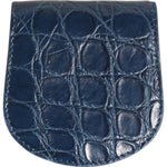 Dolce & Gabbana Blue Exotic Skin Coin Condom Case Holder Pocket Wallet