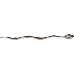 Dolce & Gabbana Silver Brass Crystal Spilla Serpente Mens Brooch Pin SMY10788