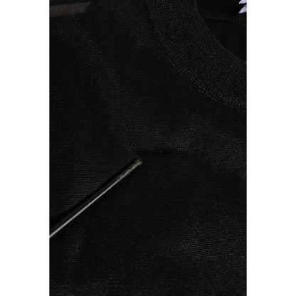 Dolce & Gabbana Black Polyester Pullover Sweatshirt Sweater