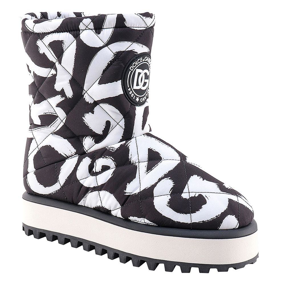 Dolce & Gabbana Black Nylon Ankle