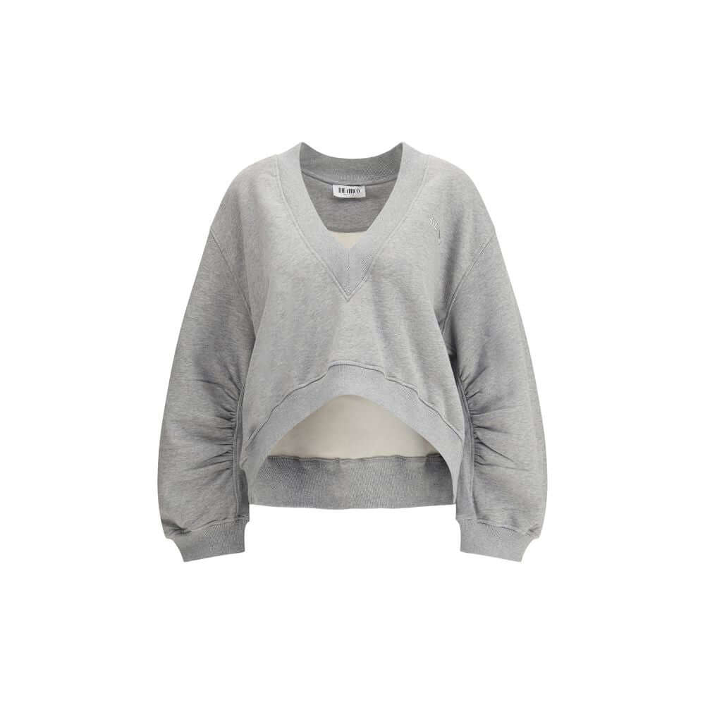 The Attico Gray Cotton Sweatshirt