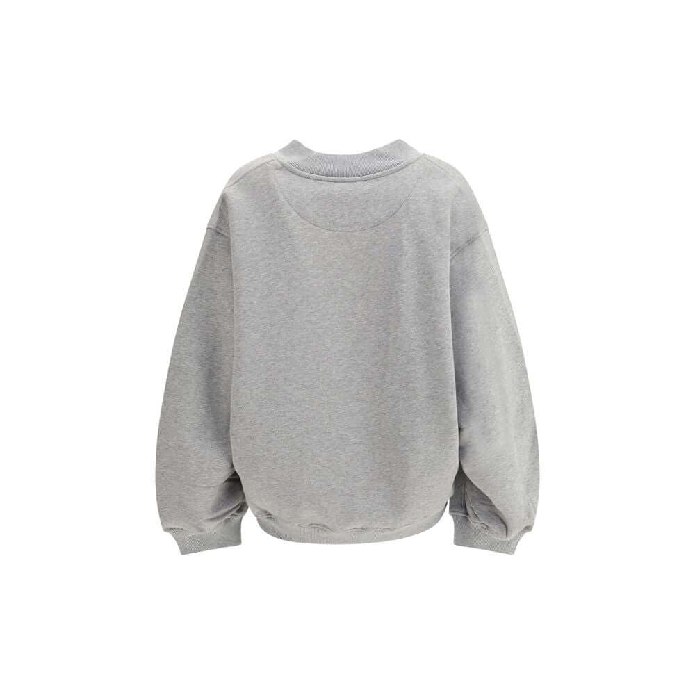 The Attico Gray Cotton Sweatshirt