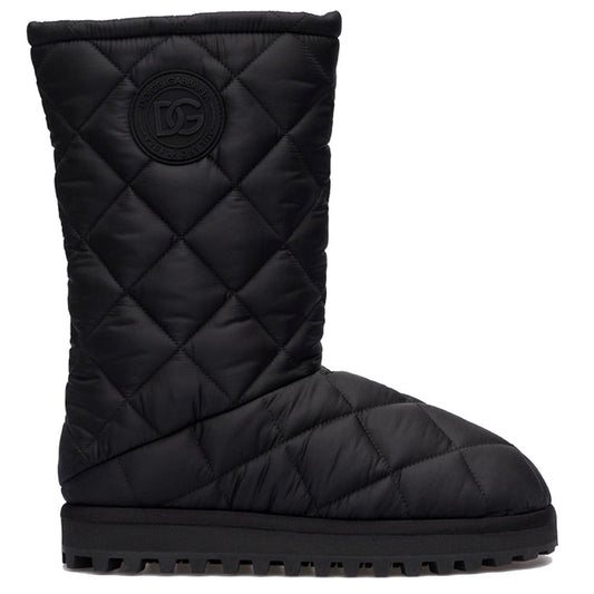 Dolce & Gabbana Black Nylon Boot DO-15944-EU43/US10
