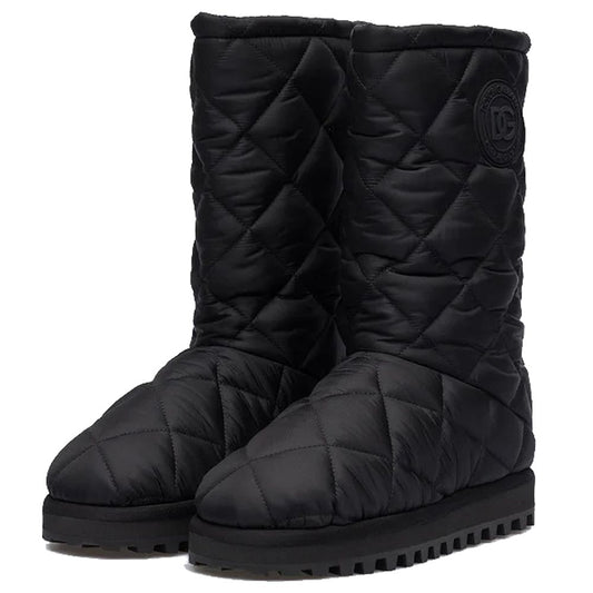 Dolce & Gabbana Black Nylon Boot DO-15944-EU43/US10