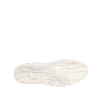 Dolce & Gabbana White Crown Bee Leather Low Top Sneakers Shoes