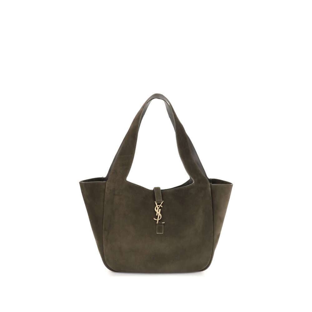 Saint Laurent Green Calf Leather Bos Taurus Shoulder Bag
