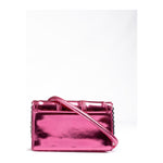 Ferrari Metal Pink GT patent leather bag with chain FE8056121179028