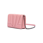 Ferrari Pink GT patent leather bag with chain FE8056121179028