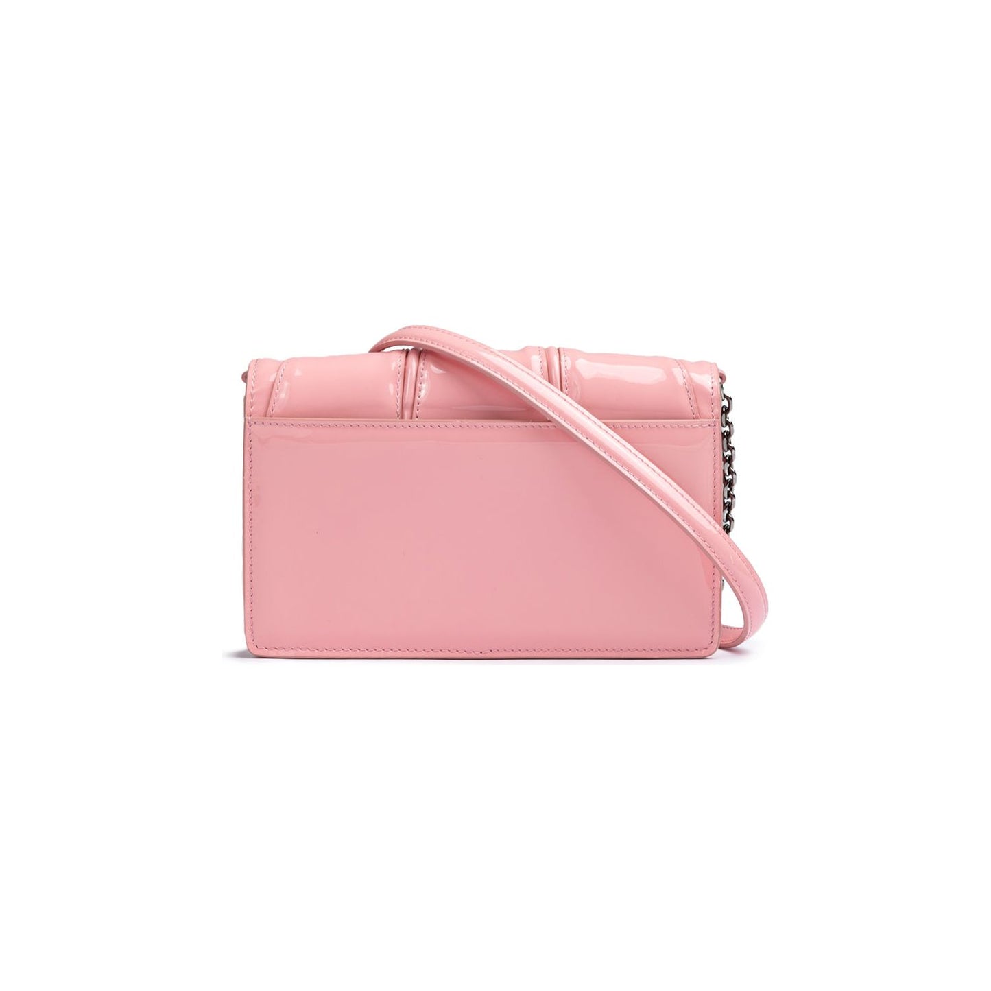 Ferrari Pink GT patent leather bag with chain FE8056121179028