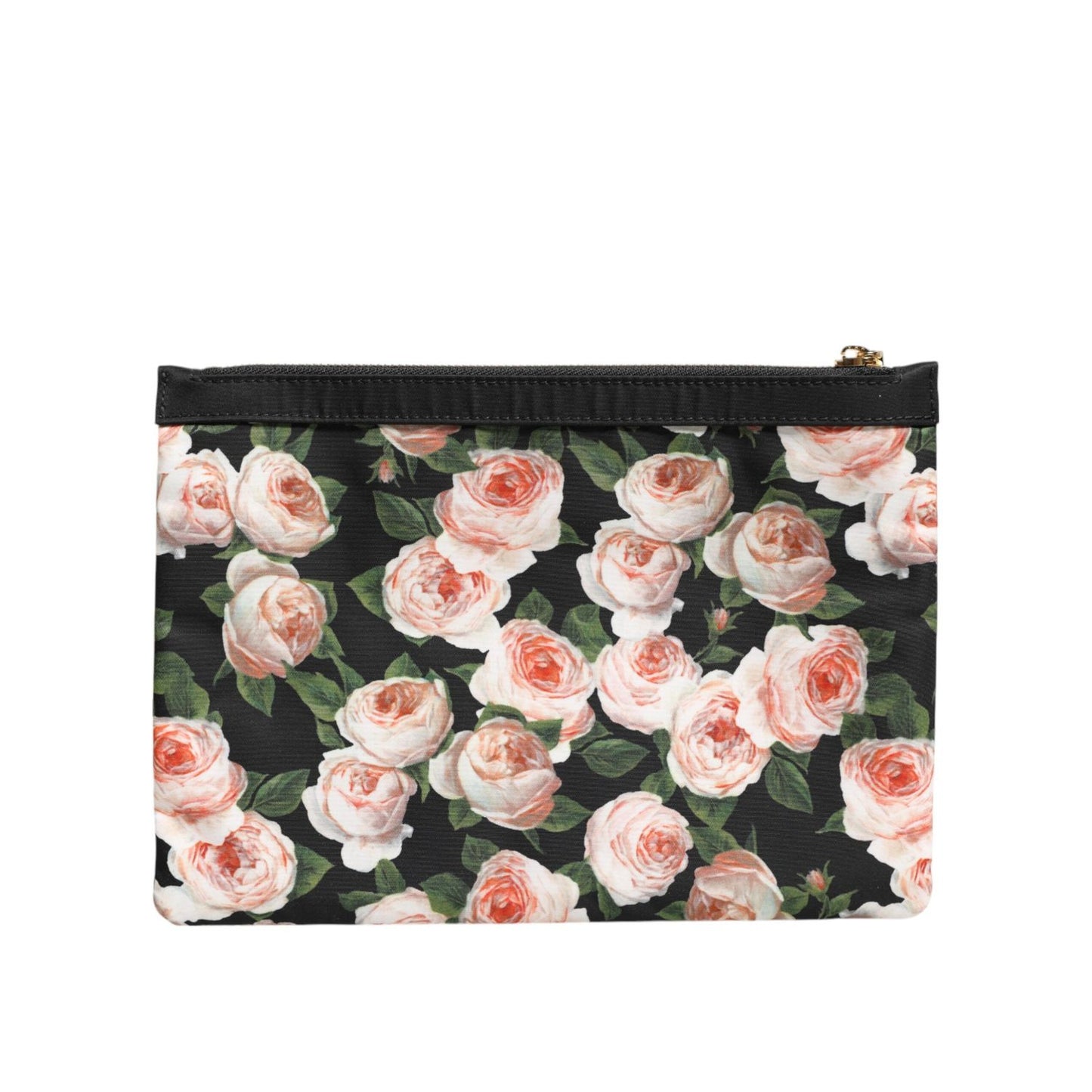 Dolce & Gabbana Multicolor Floral DG Plaque Clutch Women Pouch Borse Bag