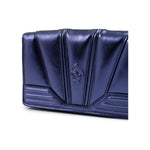 Ferrari Metal blue GT patent leather bag with chain FE8056121179073