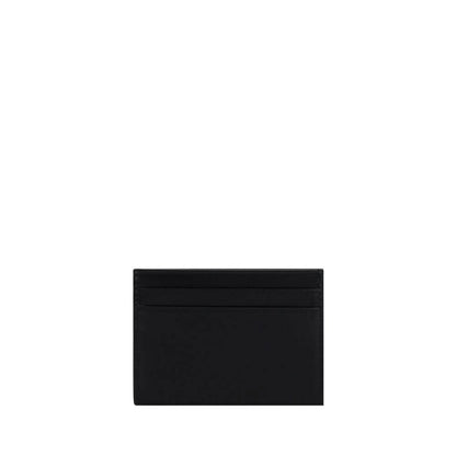 Saint Laurent Black Calf Leather Bos Taurus Wallet with card slots and logo plaque, season AW25.