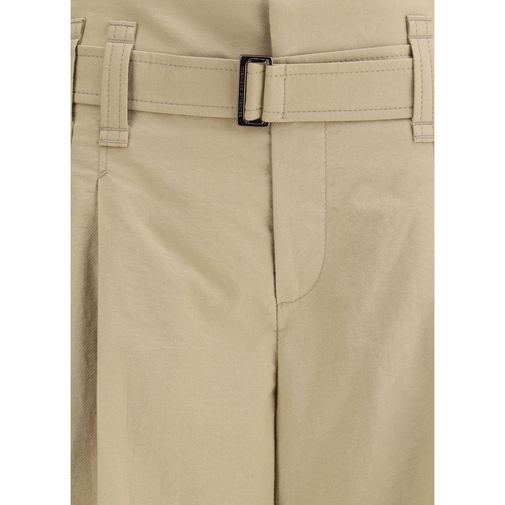 Brunello Cucinelli Pleated crop Pants BR-MP140P8999C3982-IT42 | L
