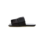 Bottega Veneta Elegant Black Leather Sandals