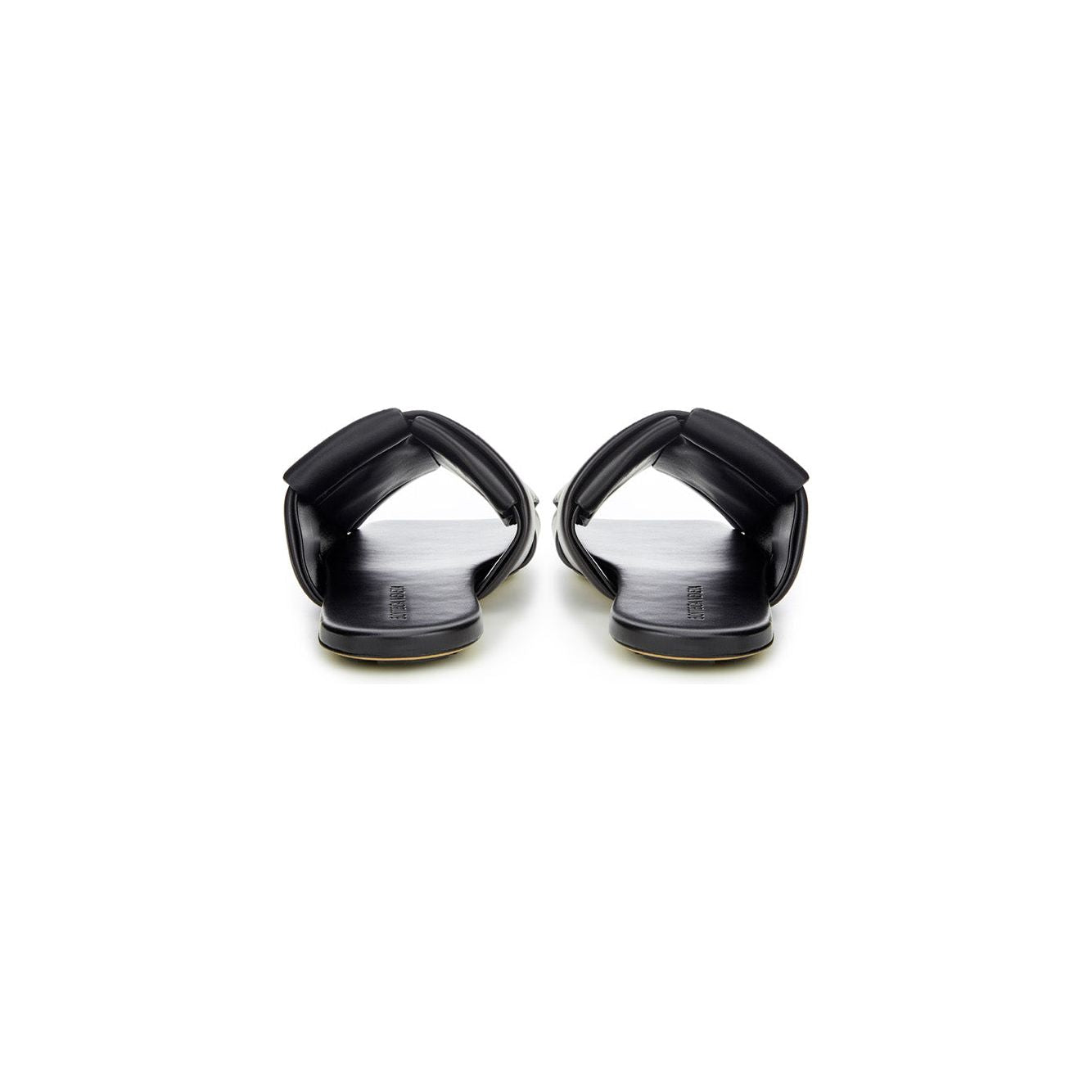 Bottega Veneta Elegant Black Leather Sandals