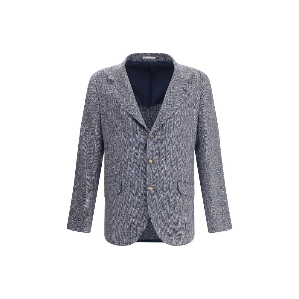Brunello Cucinelli Herringbone Blazer BR-MV4177BWDC1020-IT54 | XXL