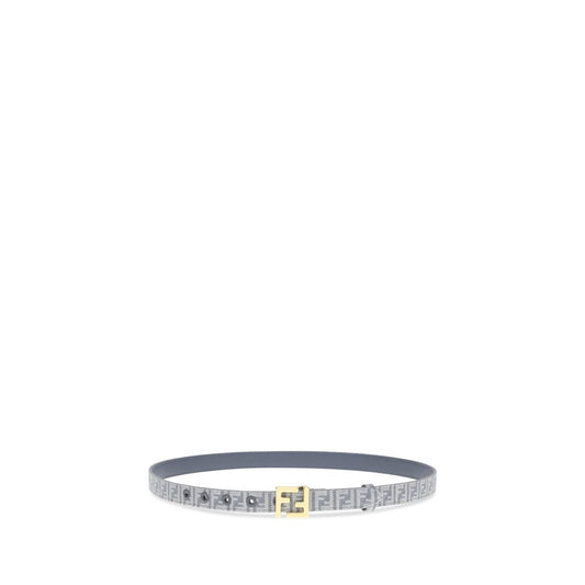 Fendi FF embroidered denim Belt FE-8C0648AV4QF199A-85 CM / 34 INCHES