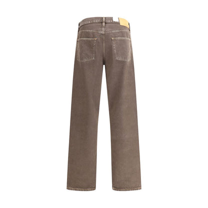 Sunflower Brown Cotton Relaxed Fit Jeans