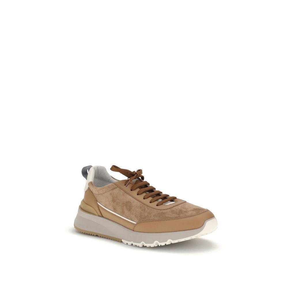 Brunello Cucinelli Leather Sneakers BR-MZUSGGO278CAO38-EU45/US12