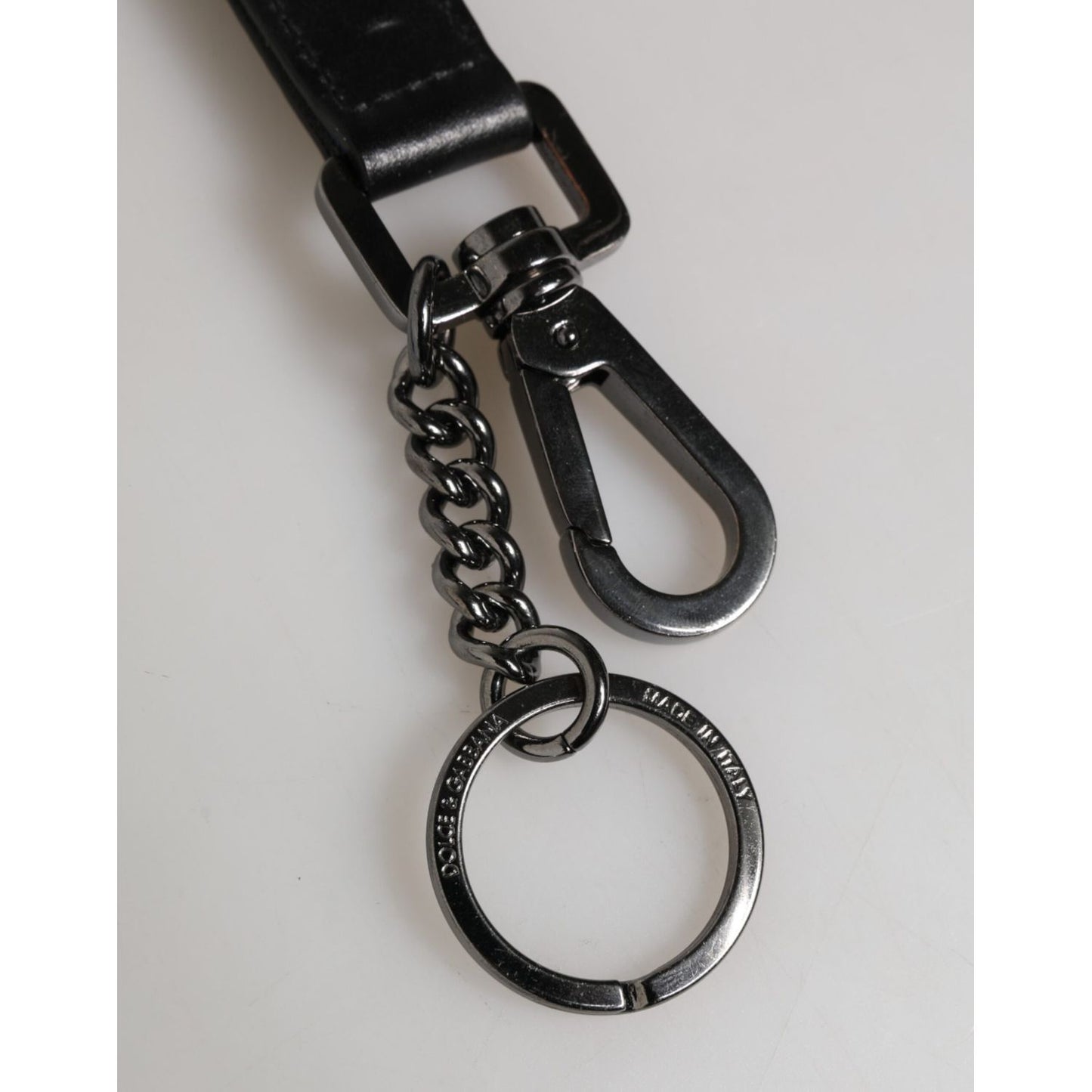Dolce & Gabbana Blue Nylon Logo DG Crown Men's Holder Keychain Keyring
