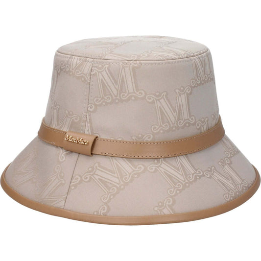 Max Mara Beige Cotton Bucket Hats