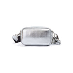 Dsquared² Silver Paillettes and Leather Clutch Bag DS210825-7