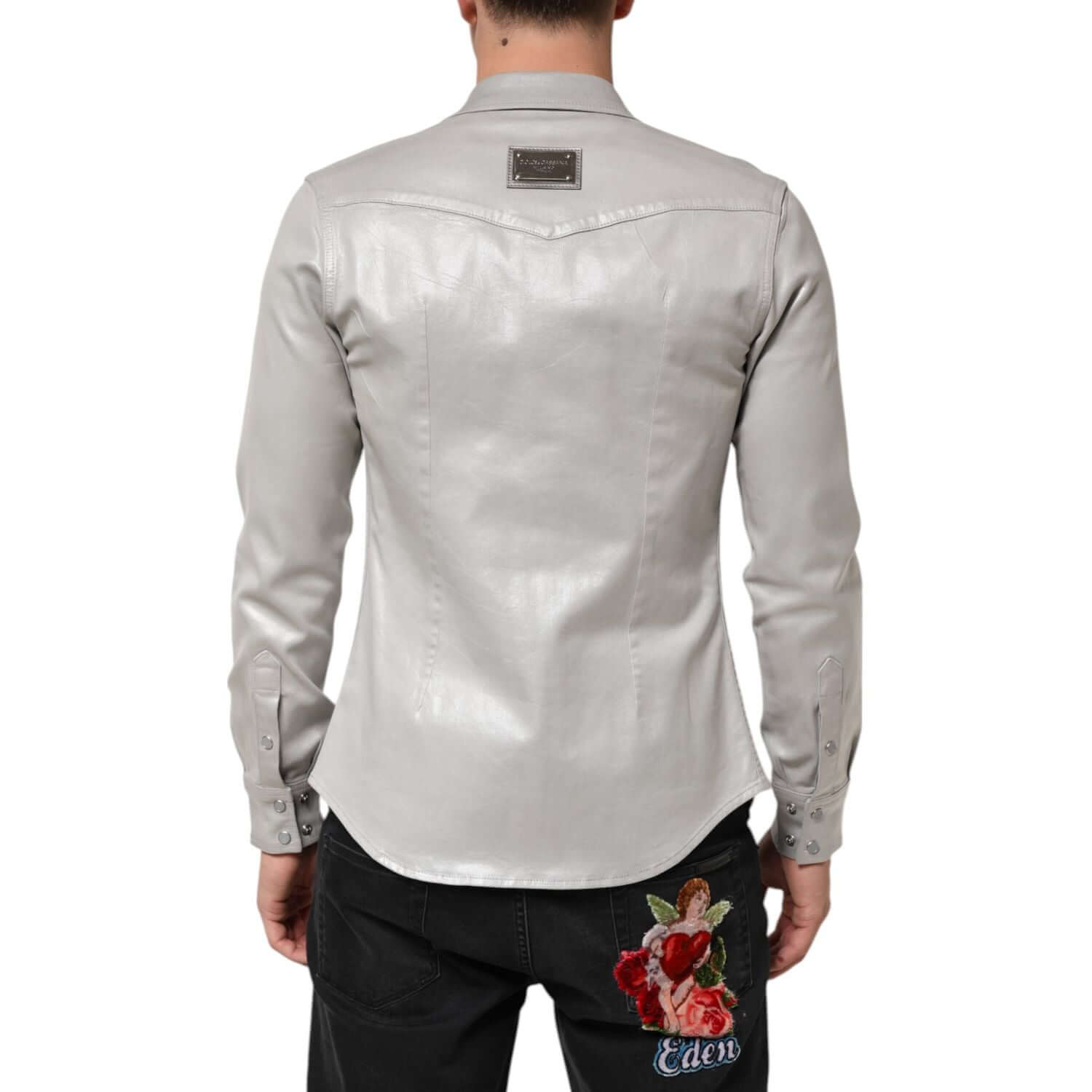 Front view with bag zipped and handles upright.