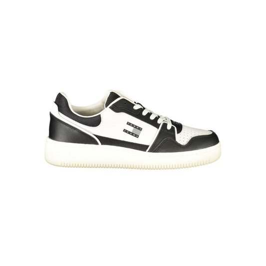 Tommy Hilfiger Black Leather Men Sneaker TO-39378-EU40/US7