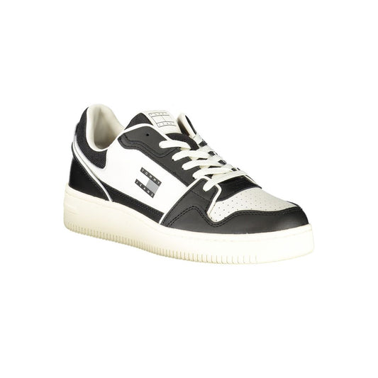 Tommy Hilfiger Black Leather Men Sneaker TO-39378-EU40/US7