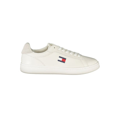 Tommy Hilfiger White Leather Men Sneaker