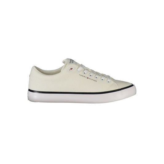 Tommy Hilfiger White Polyester Men Sneaker