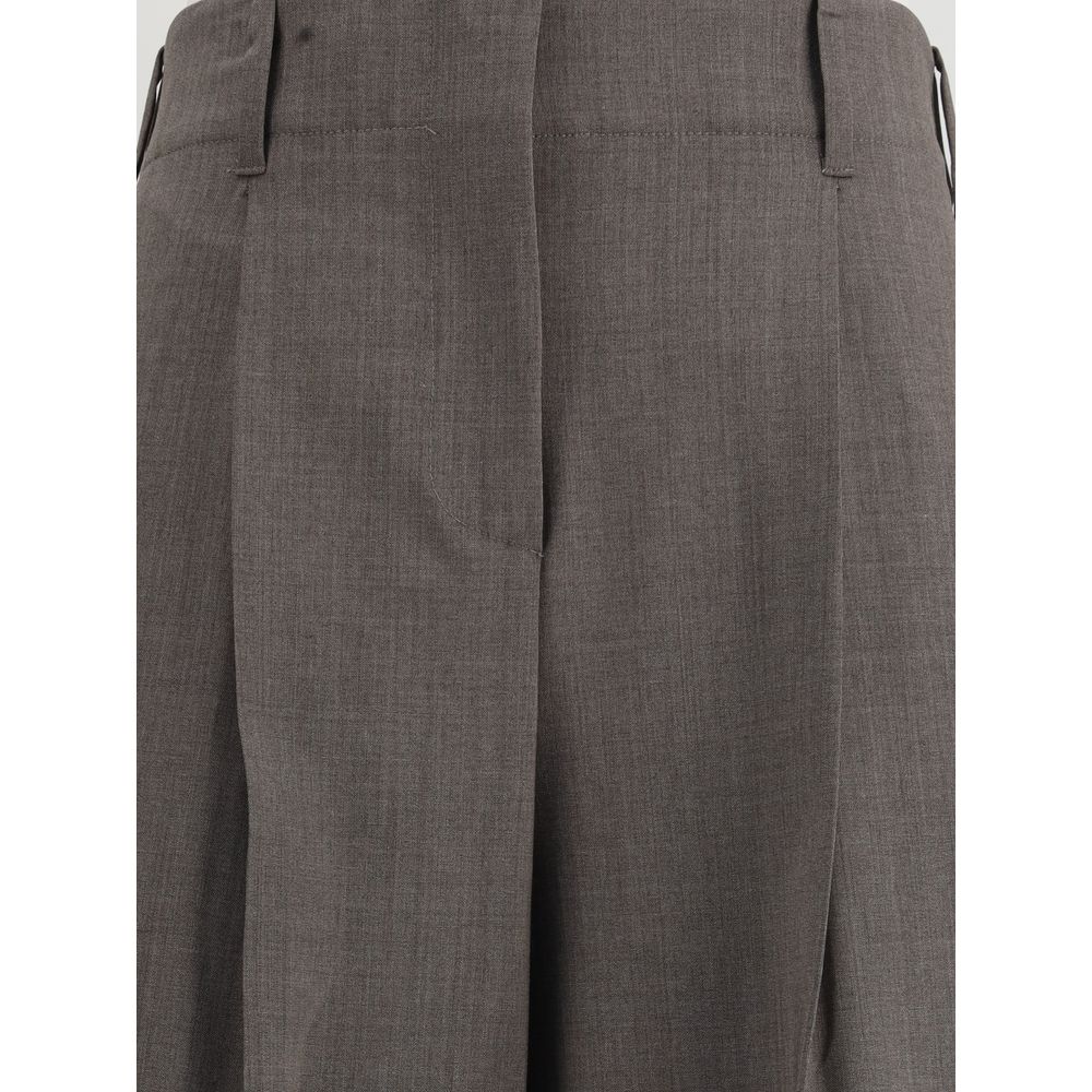 P.A.R.O.S.H. Gray Elastane Dress Pants