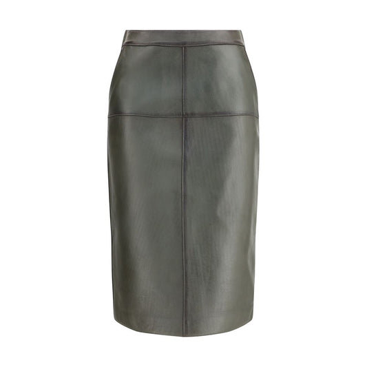 P.A.R.O.S.H. Leather pencil Skirt PA-D620647S007-M