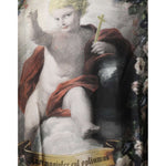 Dolce & Gabbana Black Cashmere Cherub Print Baroque Sweater