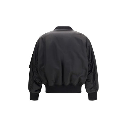 Saint Laurent Black Polyamide Bomber