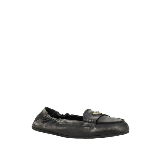 Prada Vintage-effect Leather Loafers PR-8894523179220-EU36/US6