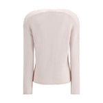 Forte_Forte Cashmere and wool V-neck Sweater FO-14149MYKNITF48A0216-I/S
